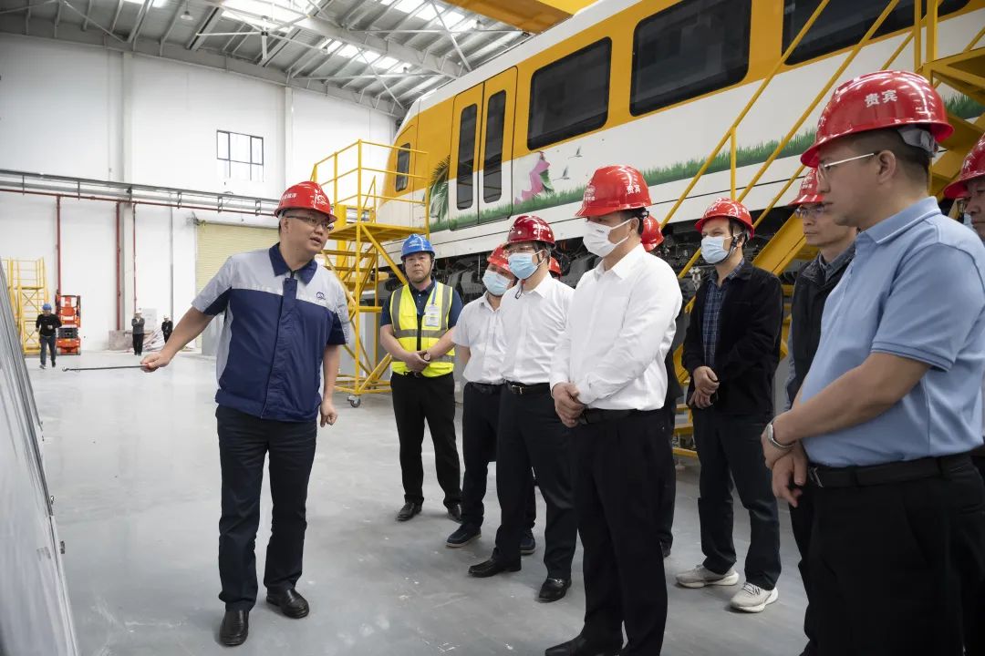 市委常委、常務副市長黃建平調研清遠磁浮項目建設
